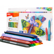 Восковые мелки Deli EC20020/A Color Emotion трехгранные 24цв. картон.кор.