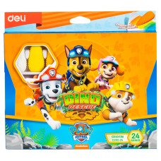 Мелки пластик. Deli Paw Patrol EC202-24 24цв. картон.кор./европод.