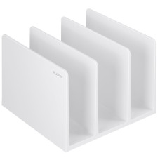 Подставка-ограничитель для книг Deli ENS006WHITE 162х162х122мм