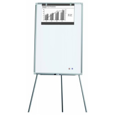 Флипчарт Deli E7885 магнитно-маркерная лак 60x90см на треноге белый